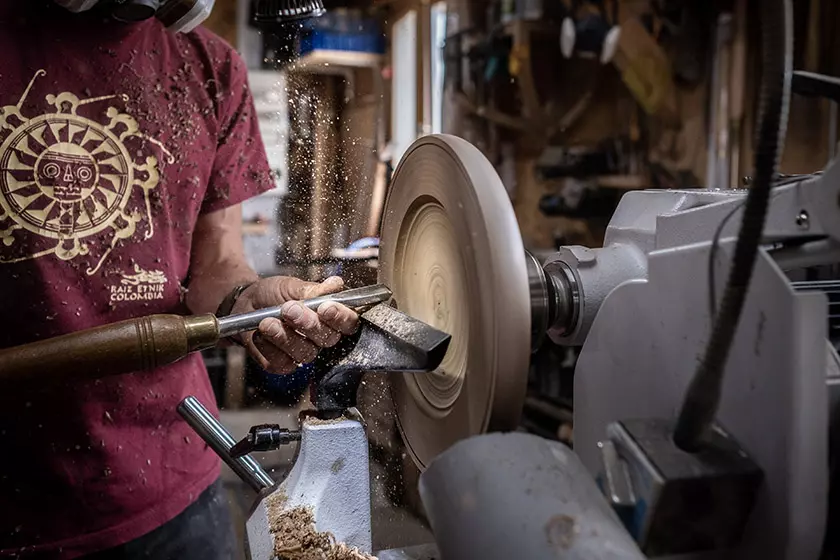 Nicolas Alvarez - photographie tourneur sur bois